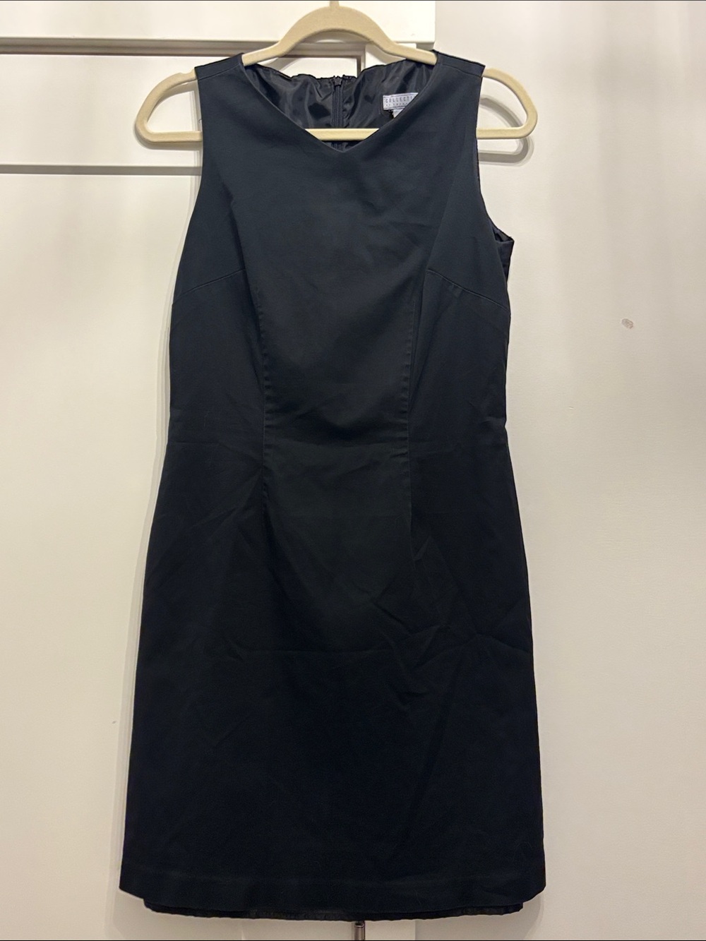 Collection by Cherokee Black Sleeveless Sheath Dress with Contoured Seams
